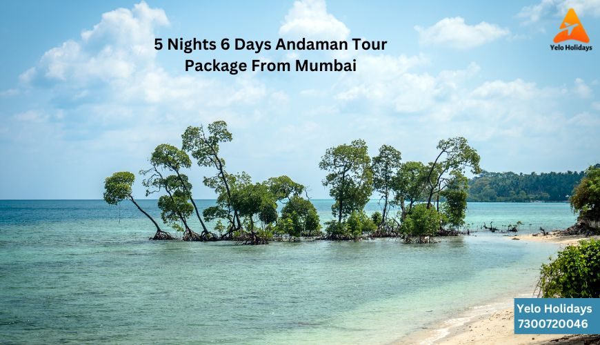 Scenic view of turquoise waters and pristine beaches on the 5 Nights 6 Days Andaman Tour Package from Mumbai.
